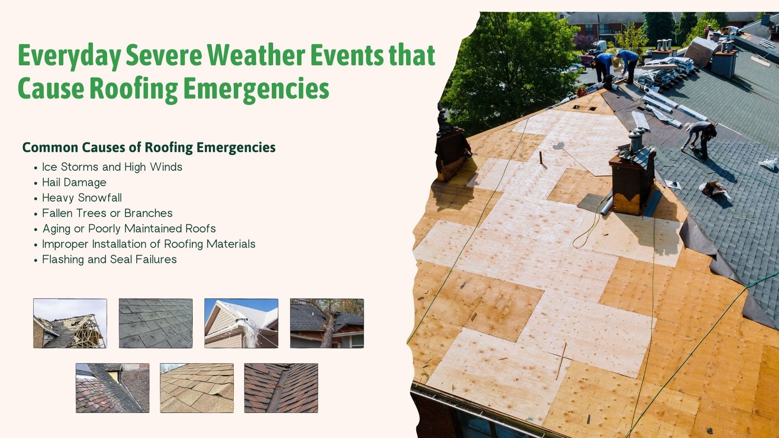 Cause Roofing Emergencies