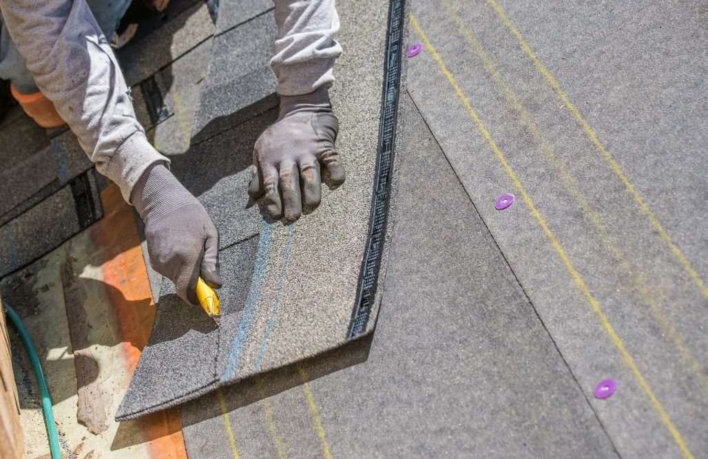 Cut New Roof Flashing