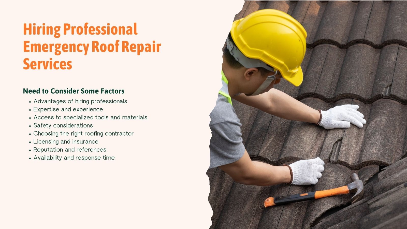 Hiring Professional Emergency Roof Repair Services