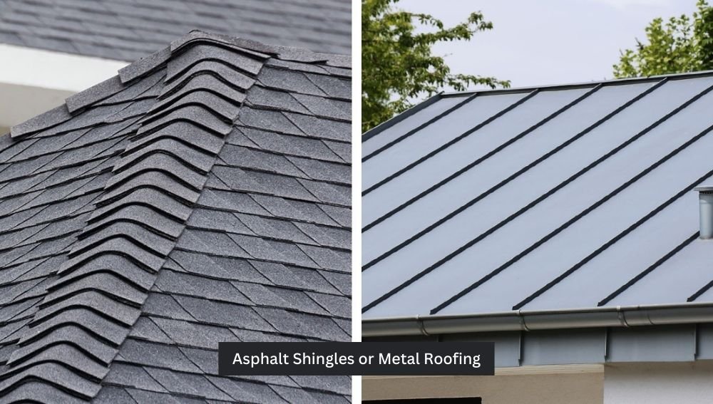 Asphalt Shingles or Metal Roofing