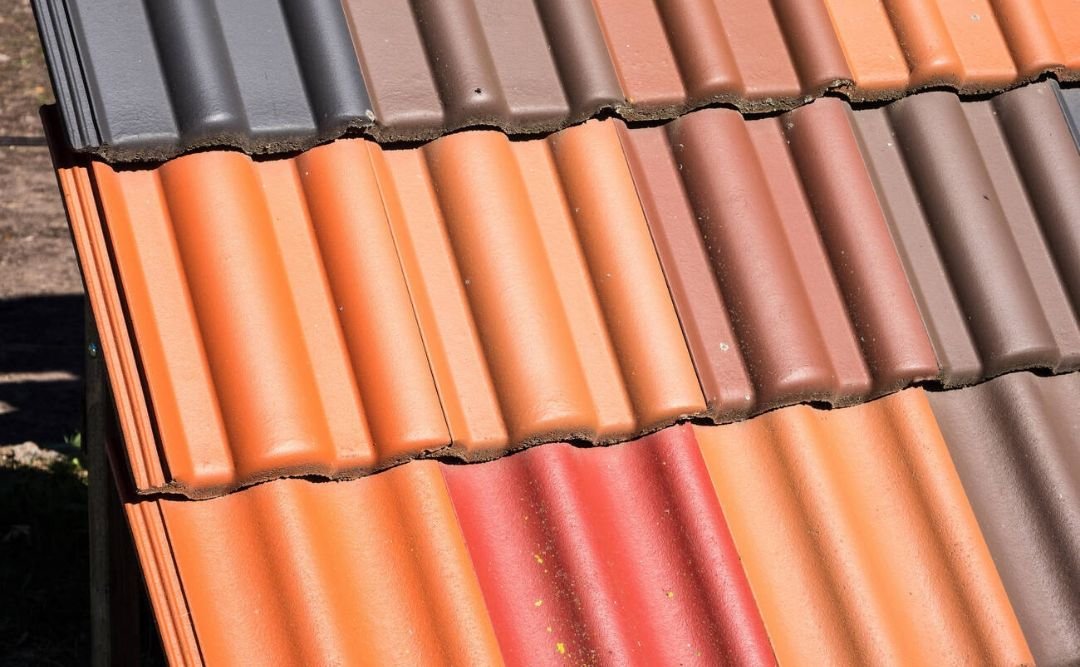 concrete clay or metal roof tile shapes