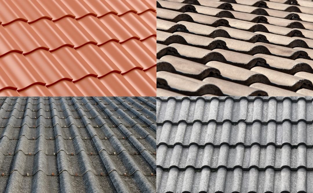 What were concrete roof tiles like when they first invented them